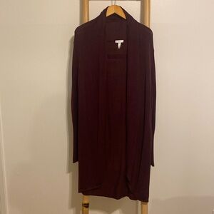 Burgundy long sweater sz S by Leith from Nordstrom